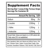 EVL BCAAs doseur prêt à mesurer 5 g dans l'eau avant l'entraînement.