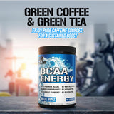 EVL BCAAs Energy – Poudre facile à mesurer pour un pré-entraînement pratique.