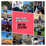 EVL BCAAs Étiquette claire indiquant dosage et utilisations possibles