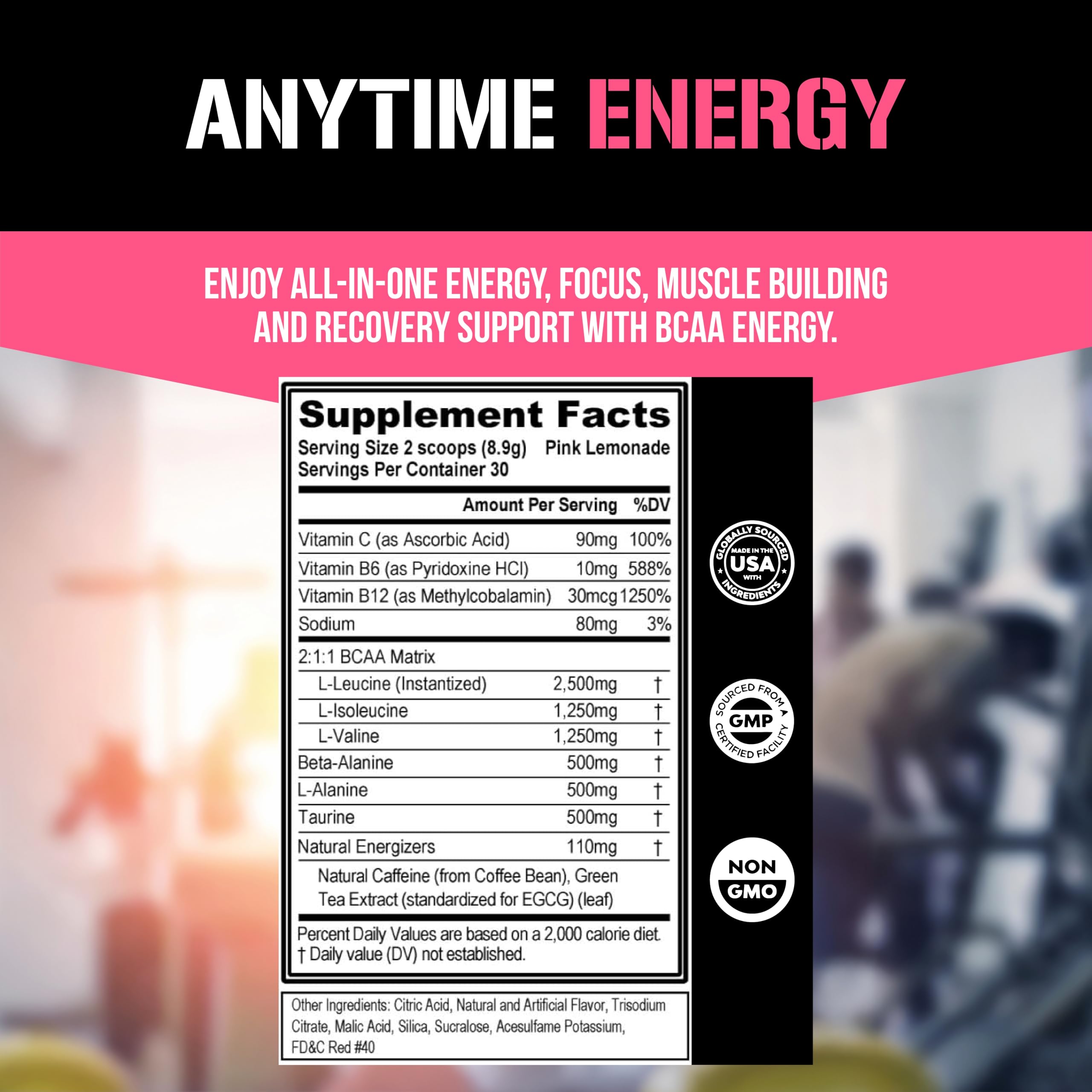 EVL BCAAs gobelet mélange préentraînement pour préparation rapide et agréable