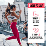 EVL BCAAs Sachet dose montrant dosage rapide pour l’effort