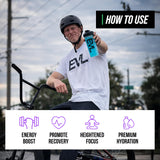 EVL BCAAs Énergie Raisin – boisson hydratante idéale pendant l’entraînement.