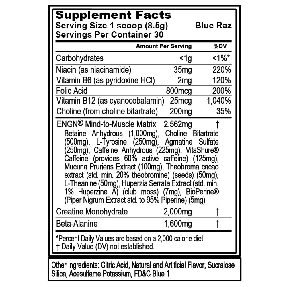 EVL ENGN poudre pré-entraînement avec dose pratique