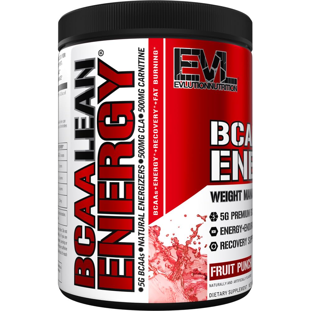 Étiquette EVL BCAA Lean Energy, composition sans compromis et performance.