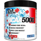 EVL BCAAs Poudre Rocket Pop en boîte pour récupération musculaire après l’entraînement