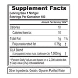 Flacon Evlution CLA 1000mg, format pratique pour usage quotidien sans stimulants.