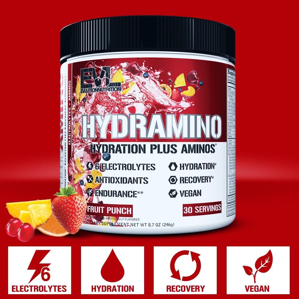 Hydramino - formule 6 électrolytes et acides aminés pour l'hydratation durable.