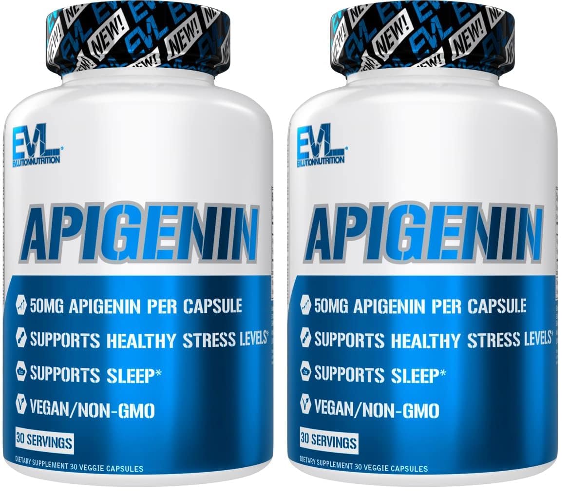 Evlution Apigénine Pure – bouteille camomille pour relaxation et sommeil potentiels