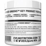 EVLUTION Stacked Greens ingrédients naturels mis en avant pour soutien quotidien