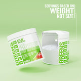 EVLUTION Stacked Greens verre-boisson verte illustrant une boisson saine et nourrissante