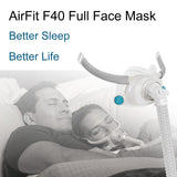 ÉvoClean AirFit F40 – cadre avec coude pour adaptabilité nocturne sans fuite.