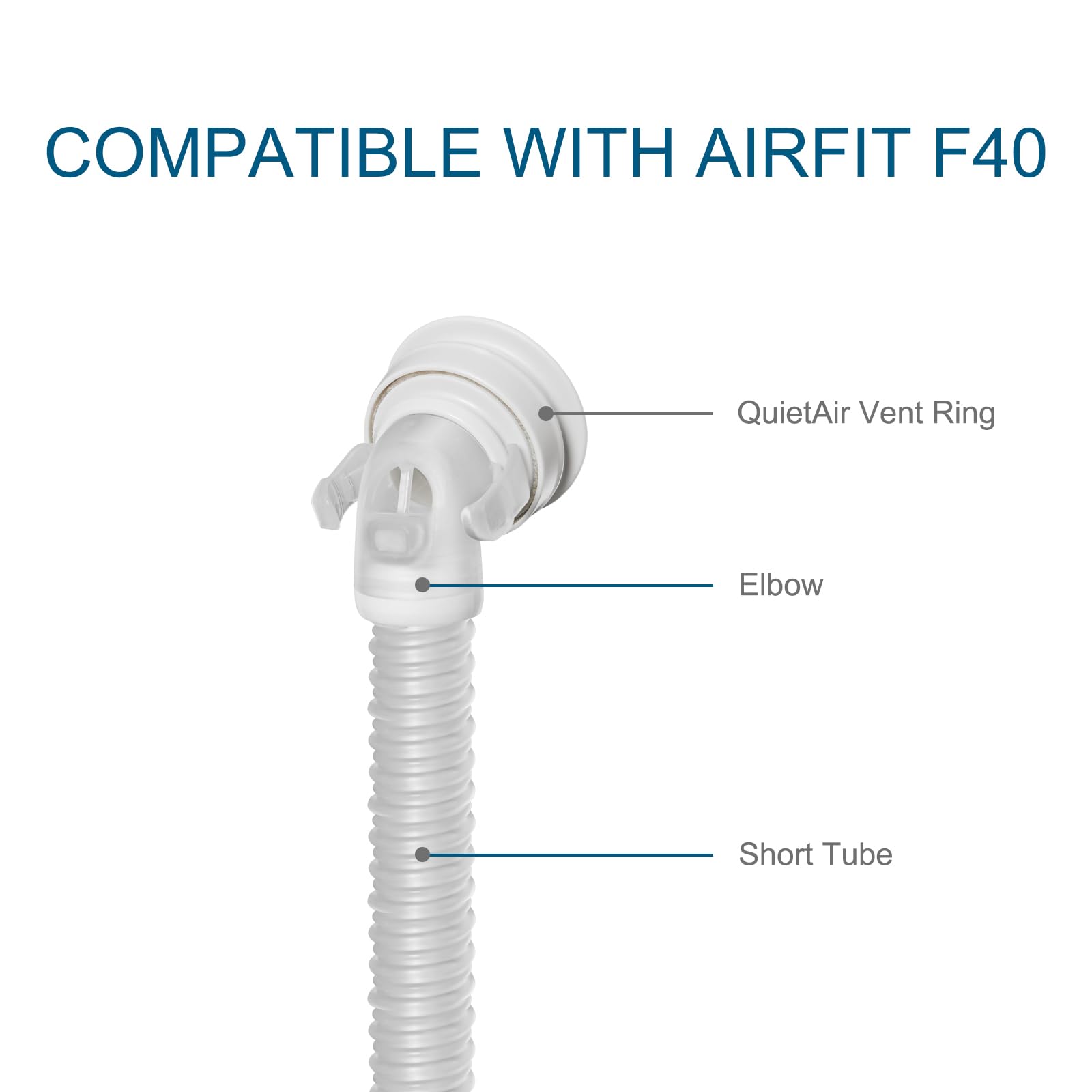 ÉvoClean AirFit F40, coude à déverrouillage rapide: montage simple.