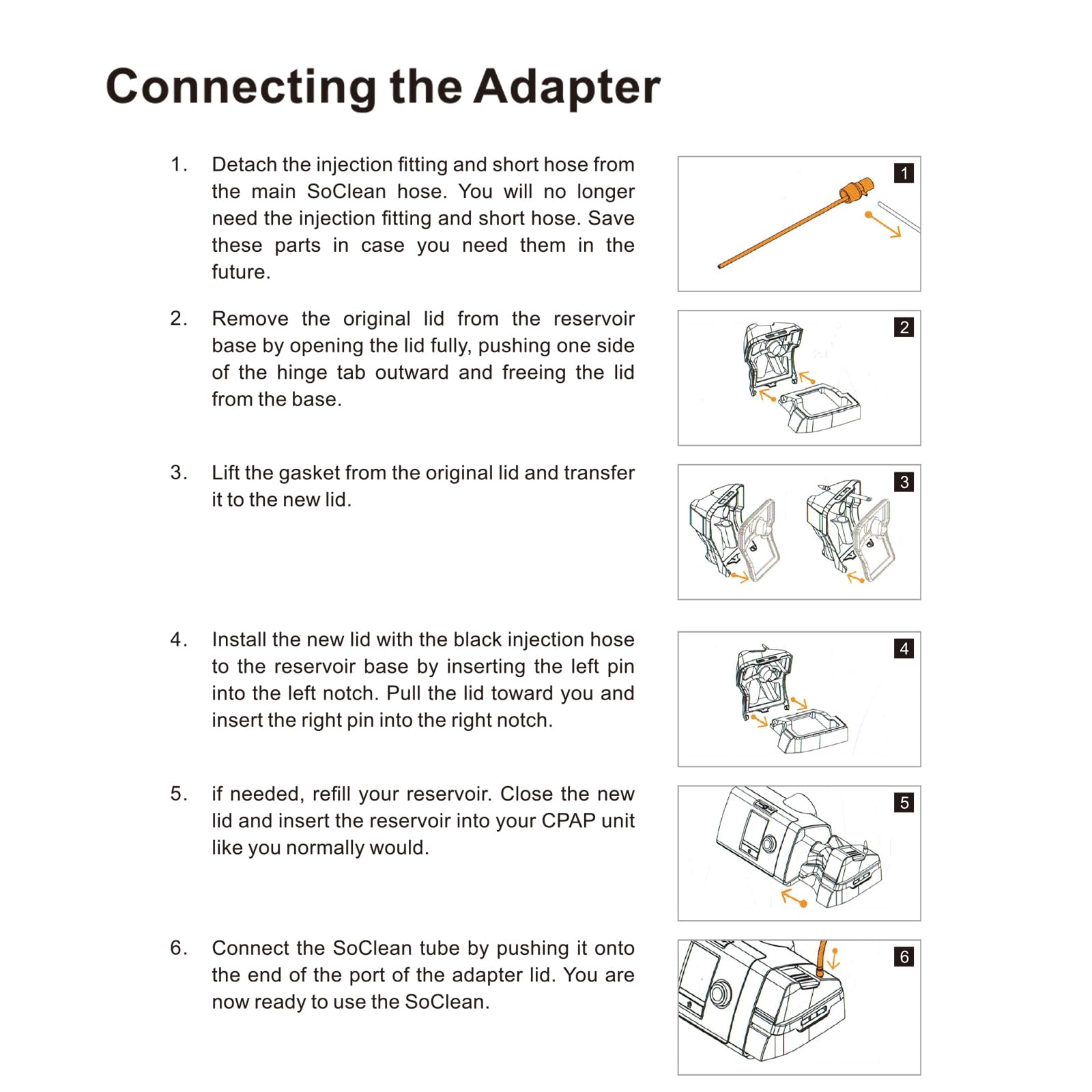 ÉvoClean adaptateur compatible AirSense 10 et AirCurve 10, simplicité d'usage et fiabilité.