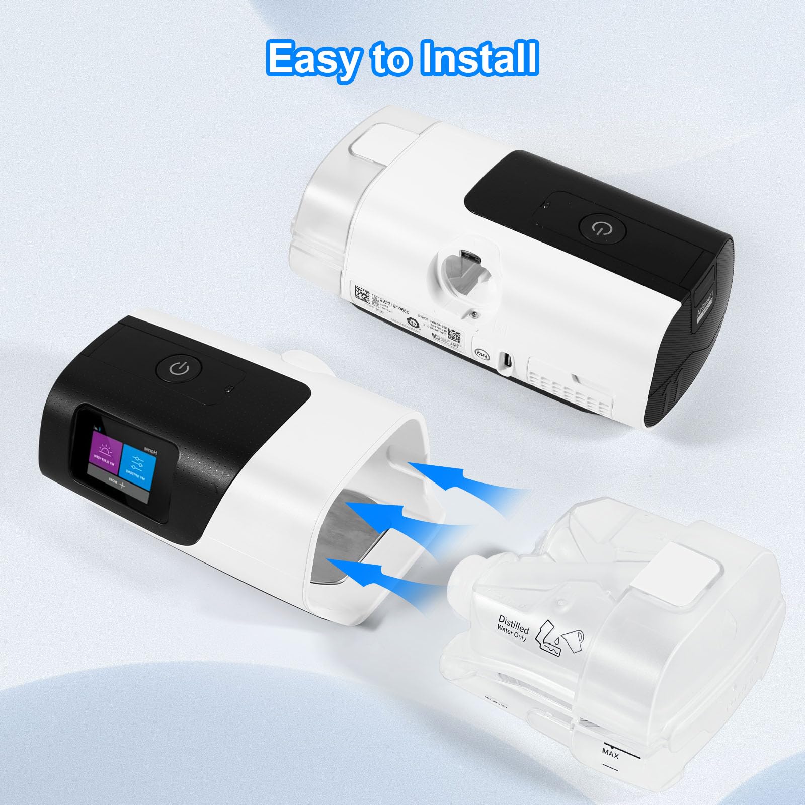 ÉvoClean cuvette eau humidair ResMed AirSense 11, service après- vente réactif disponible.