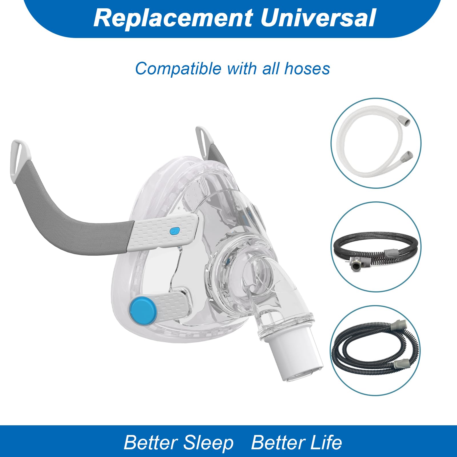 EvoClean harnais tête ultra doux F20 Pro : port agréable sans points de pression.