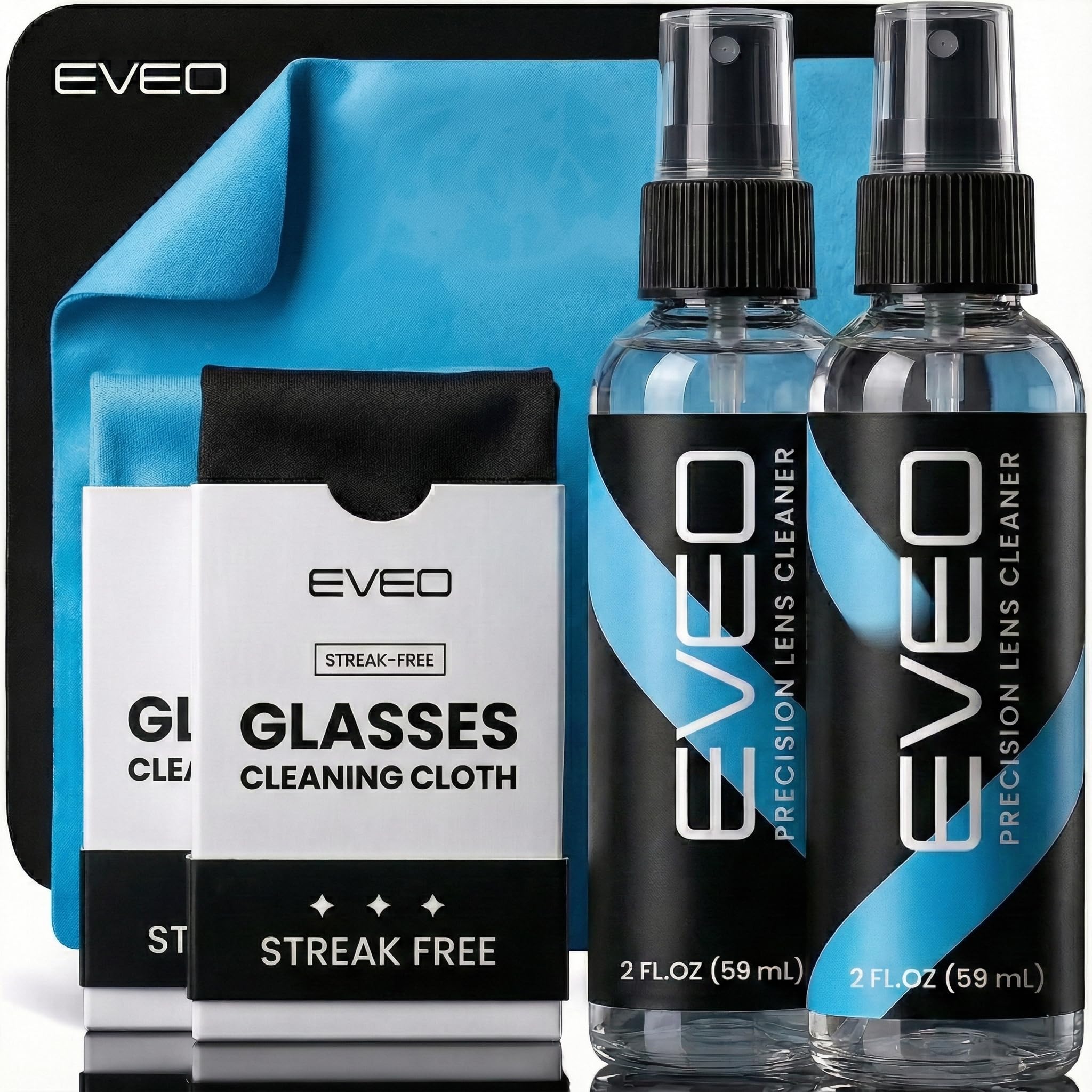 EVEO spray nettoyant lunettes pour un nettoyage sans traces