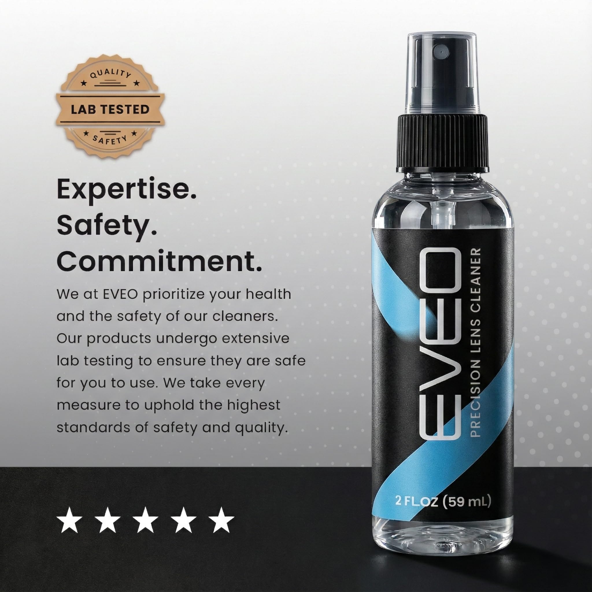 EVEO solution réutilisable – chiffons et spray pour lunettes