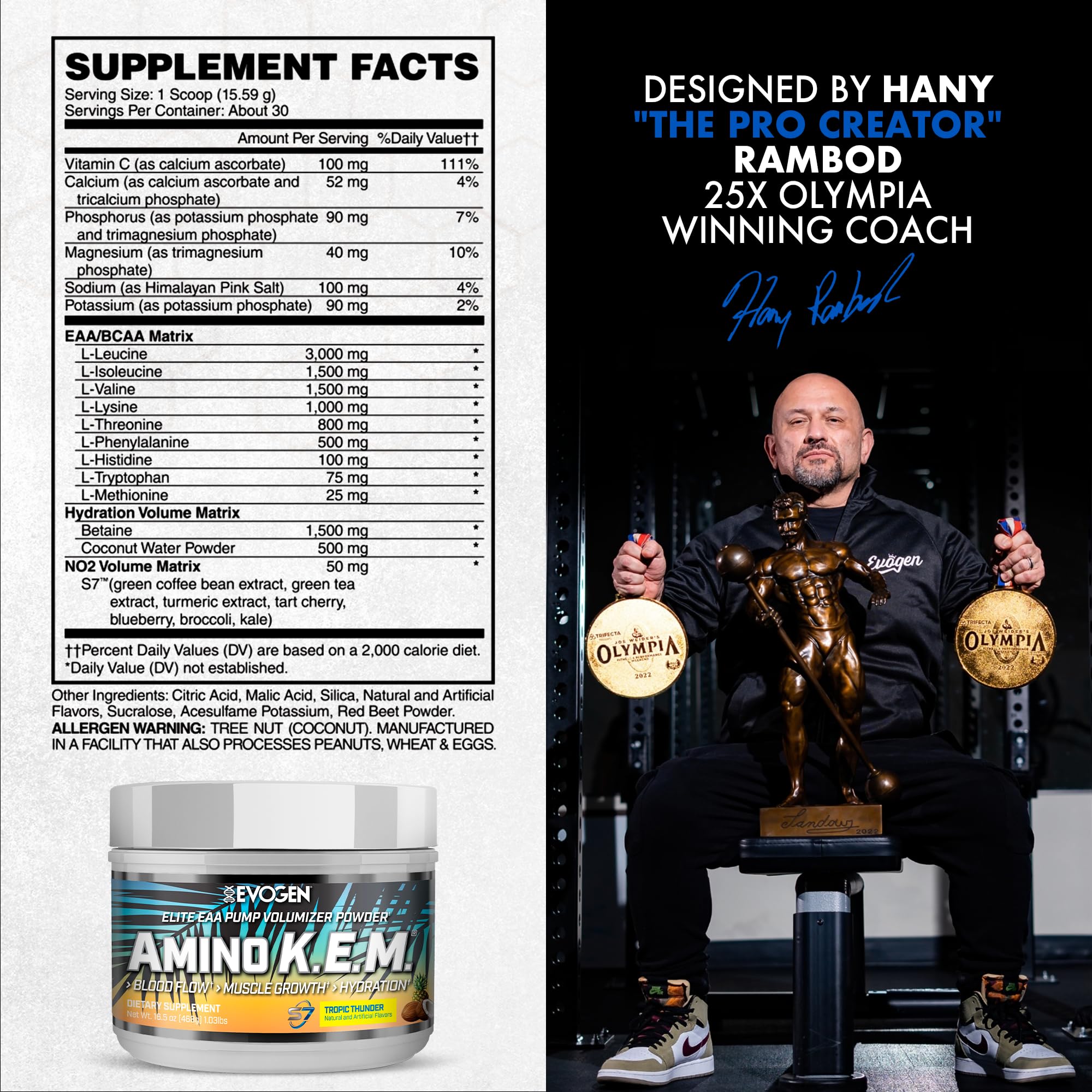 Evogen Amino K.E.M. — dose Mesure facile à doser.