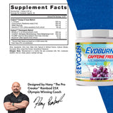 Évogen Evoburn sans caféine — bouteille et dose, concentration et clarté mentale.