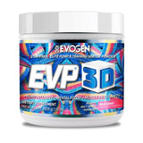 Evogen EVP 3D – bouteille Sour Candy montrant une pompe potentielle et énergie durable.