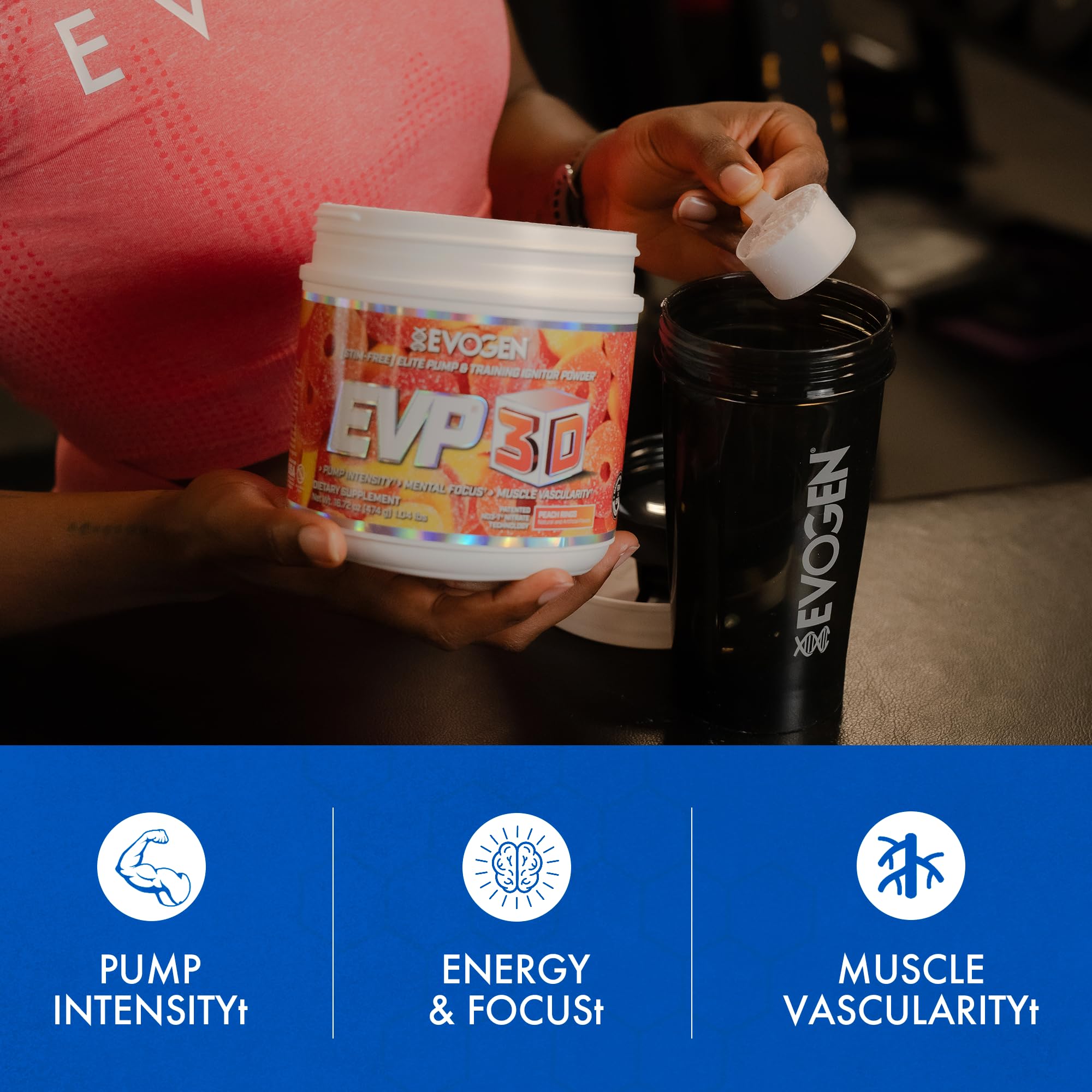 Evogen EVP-3D, utilisation nocturne, sans stimulants pour entraînement tardif