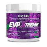 Boîte Evogen EVP Xtreme NO au goût raisin juteux pour pré-entraînement pratique
