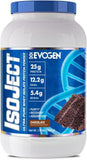 Isoject Evogen packshot chocolat, protéine isolat prête au mélange et à la dégustation.