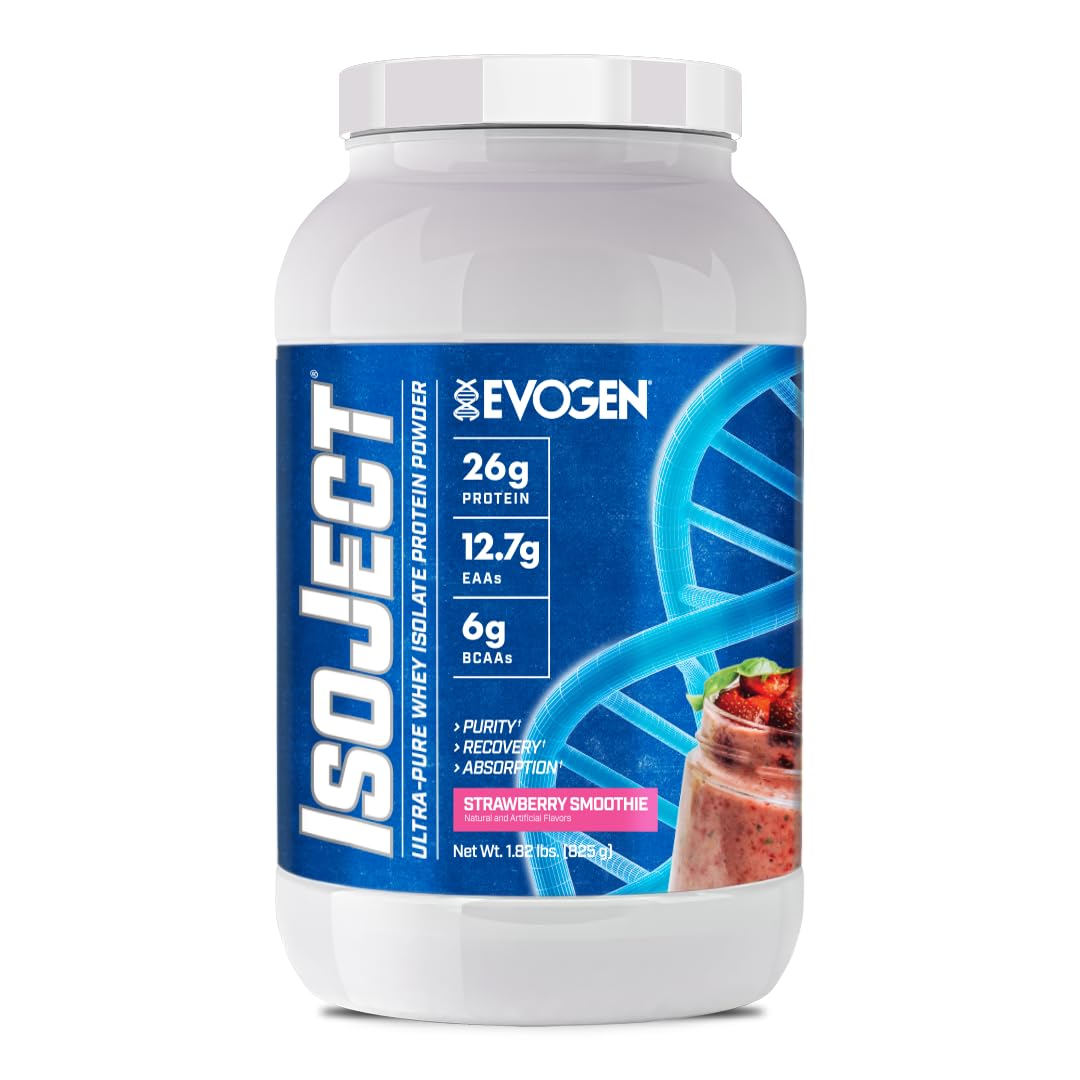 Evogen Isoject – emballage poudre whey isolate, pure et facile à mesurer pour des shakes rapides