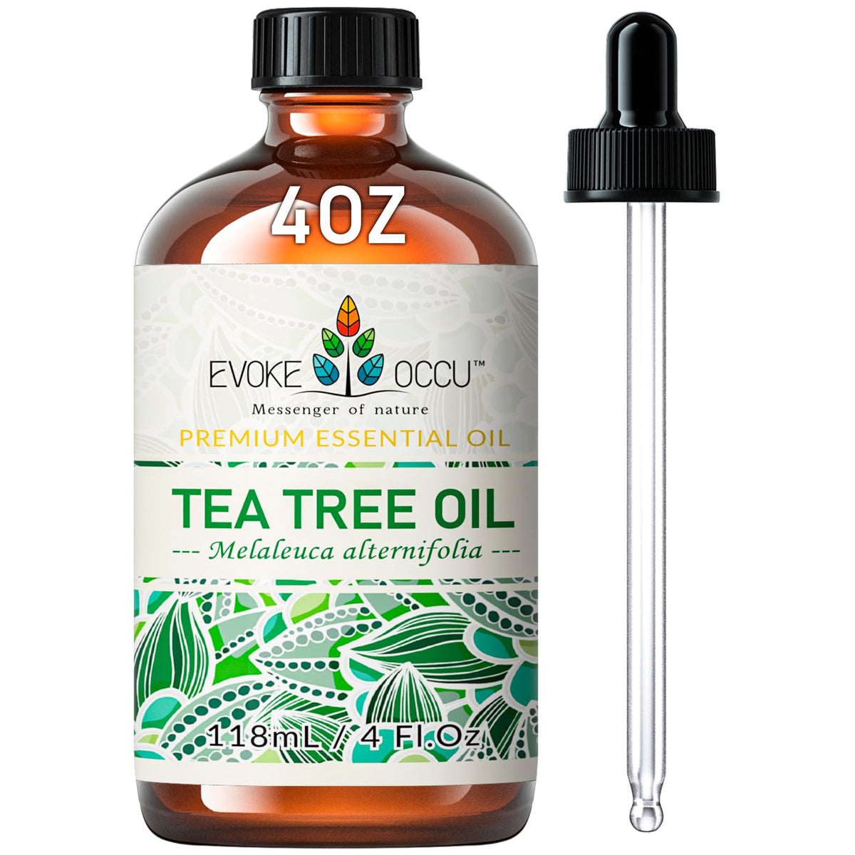 EVOKE OCCU huile arbre à thé pur – Bouteille 118 ml pour usages polyvalents