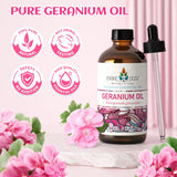 EVOKE OCCU huile géranium – flacon ambré protégeant la pureté de l’huile.