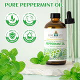 EVOKE OCCU huile menthe poivrée pour peau et cheveux, parfum rafraîchissant.