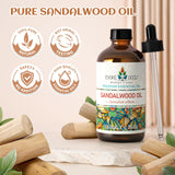 EVOKE OCCU huile santal – bain et massage, arôme réconfortant.