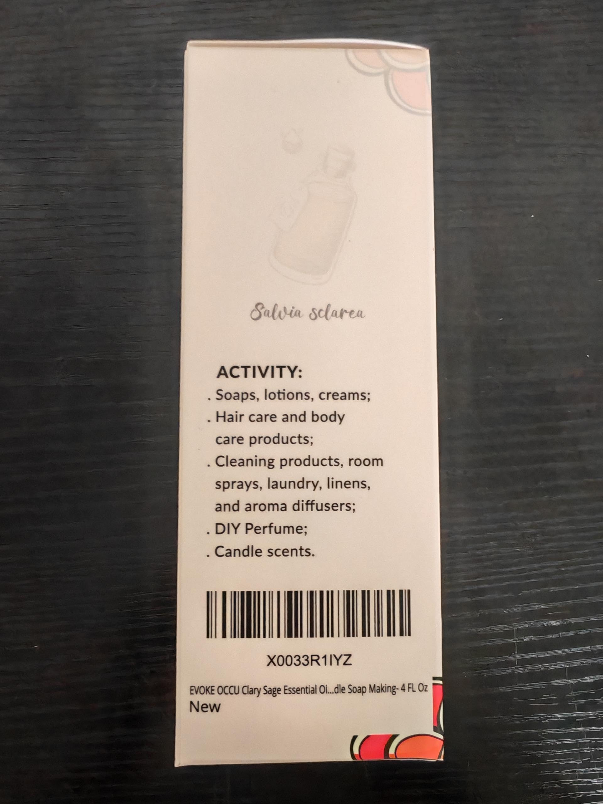 Soin peau EVOKE OCCU sauge sclarée, hydratation douce