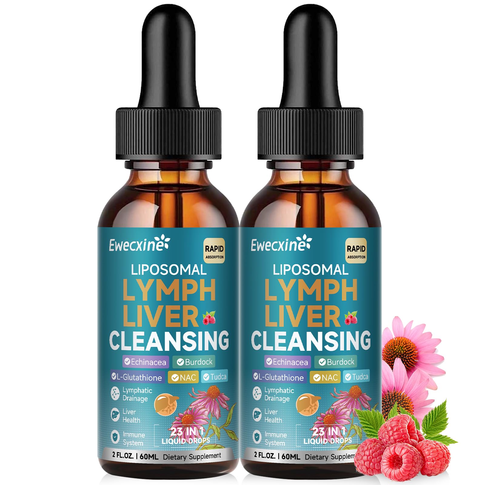 Gouttes liposomales Ewecxine, flacon drainage lymphatique: utilisation quotidienne possible