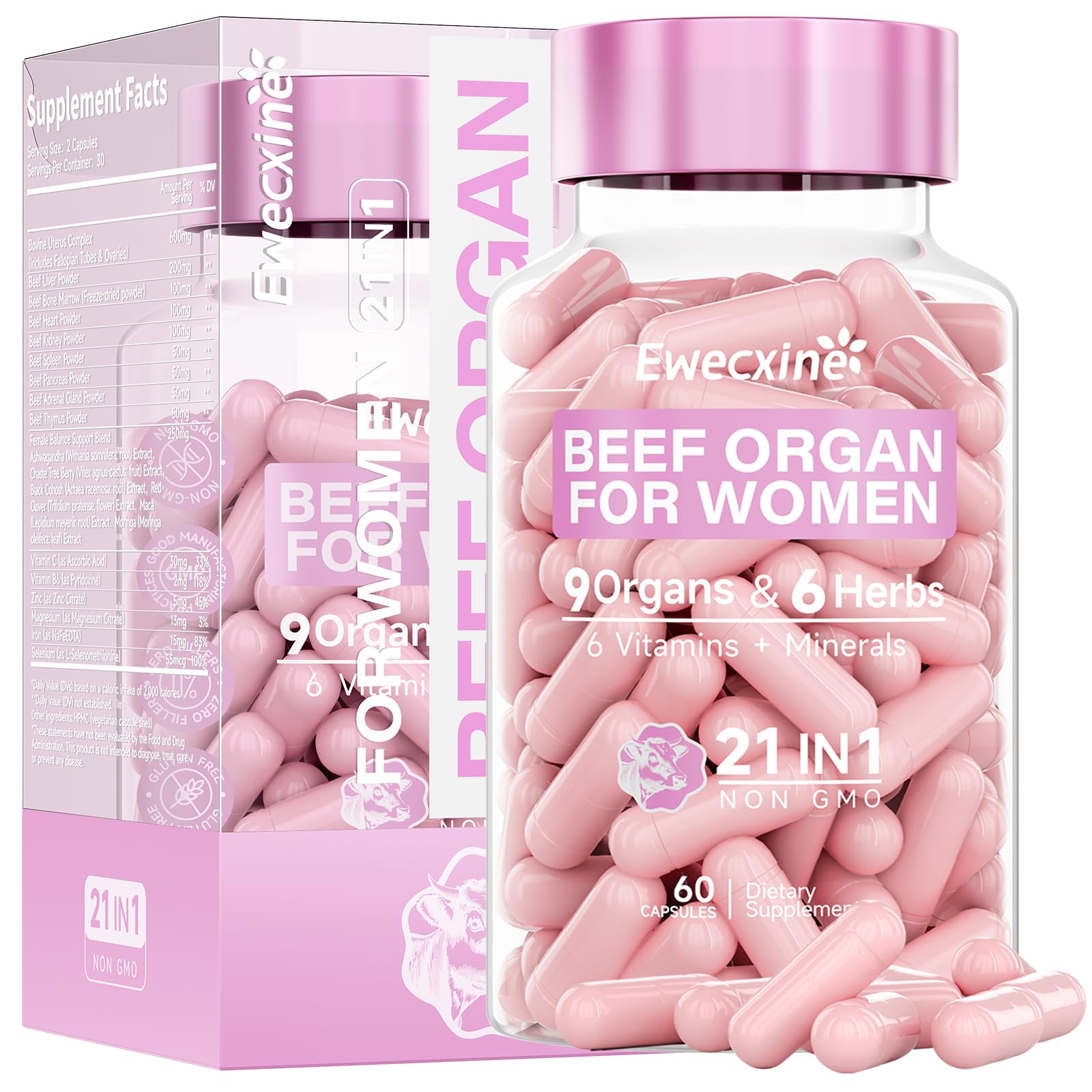 Ewecxine foie de boeuf pour énergie naturelle quotidienne.
