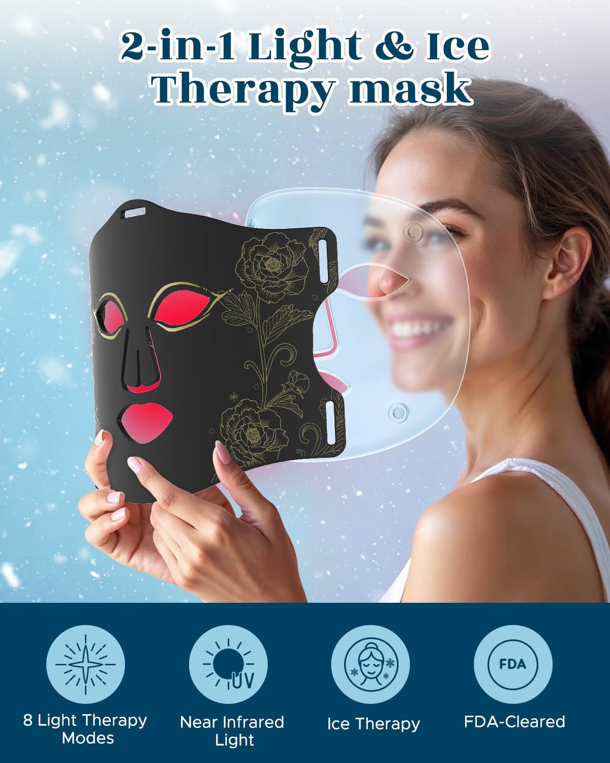 Silicone alimentaire doux et flexible du masque Exbushwren pour tous types de peau.