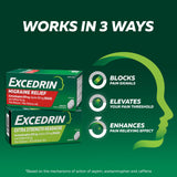 Excedrin Migraine Caplets: caplets montrant la sensibilité à la lumière et au bruit.