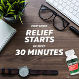 Excedrin Migraine Caplets: emballage triple-action, réduction des douleurs migraineuses.