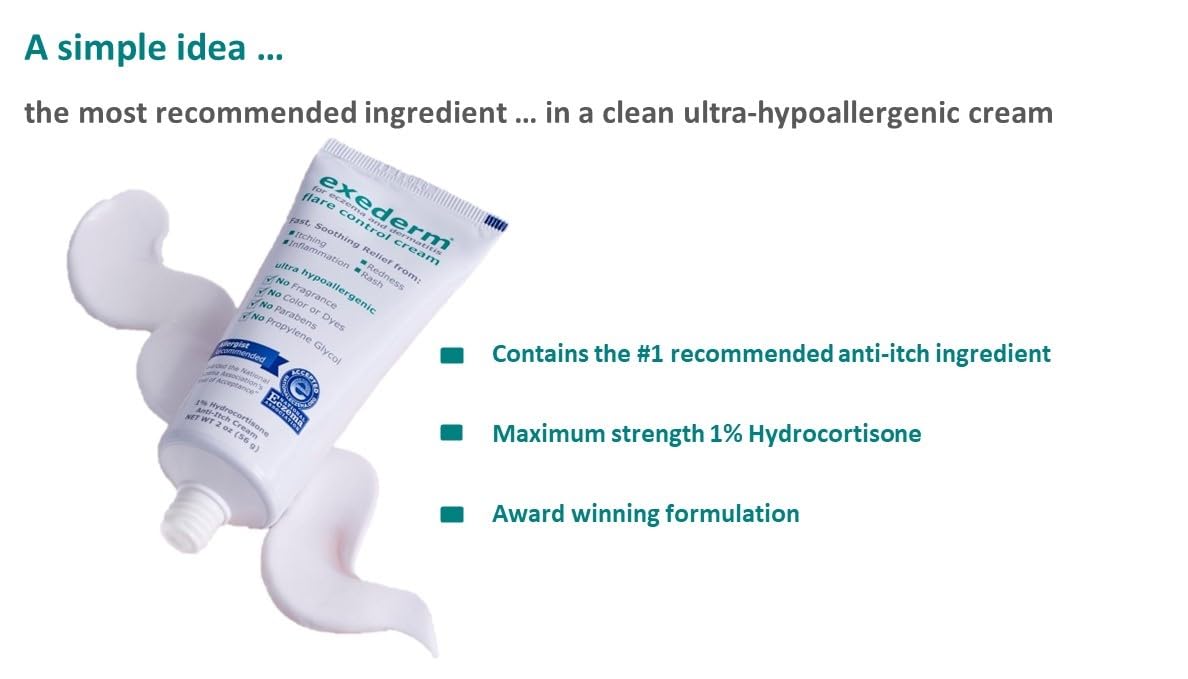 Exederm Flare Control Cream sans parabènes, soin sûr