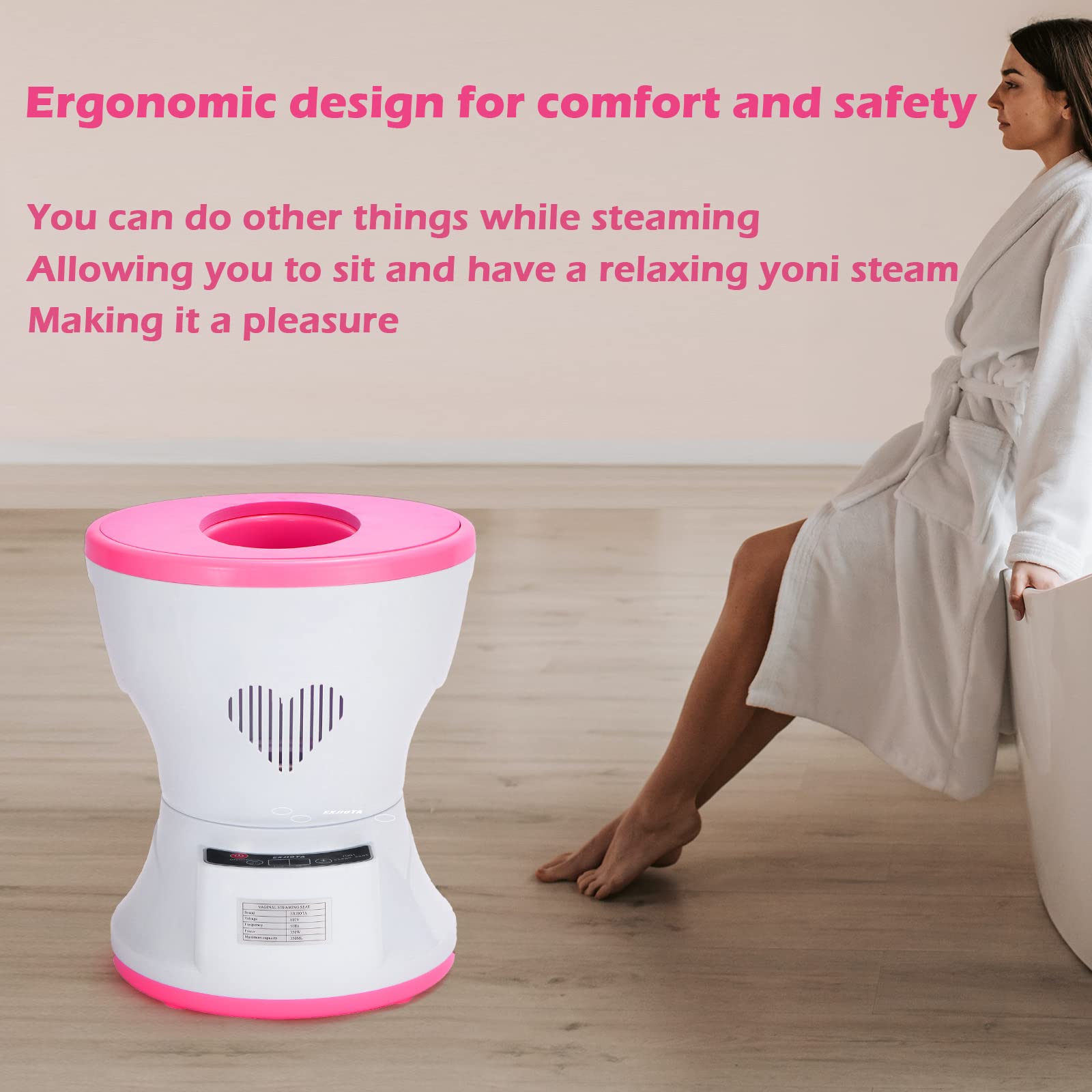 EXJIOTA coussin-souple-yoni, confort optimal pendant vos séances de vapeur intime.