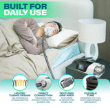 Expanza AirSense 11 tuyau de 68 pouces, routage flexible autour du lit.