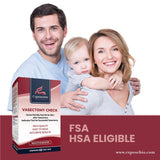 Notice d’utilisation du Vasectomy Home Test Kit Exposome BioSciences, guide clair.