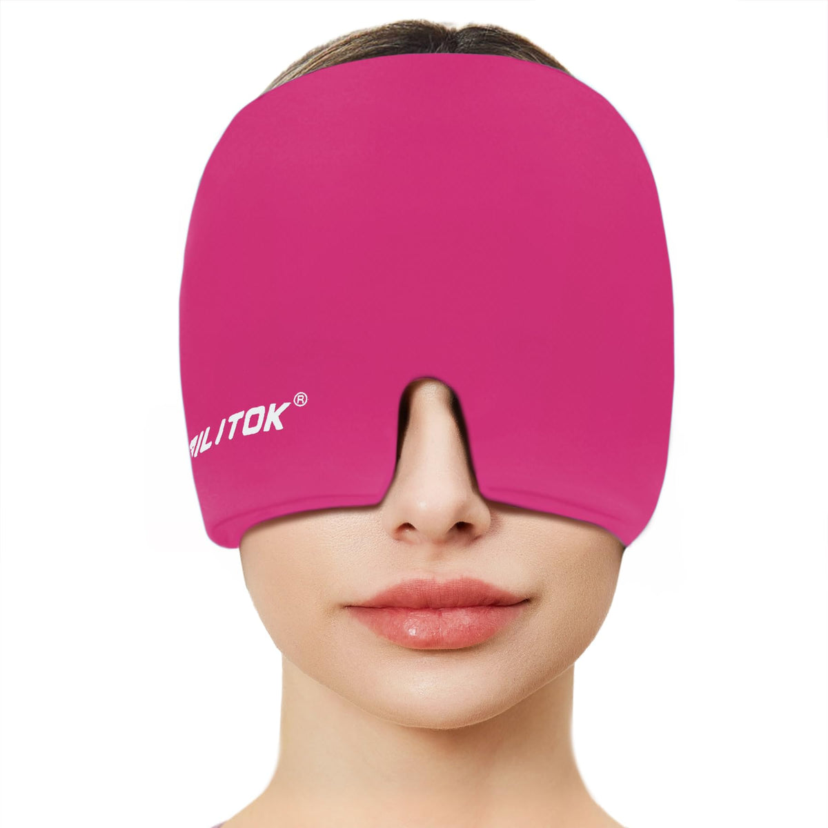 Casque EXQUISLIFE migraine, gel glacé, offre un rafraîchissement apaisant.