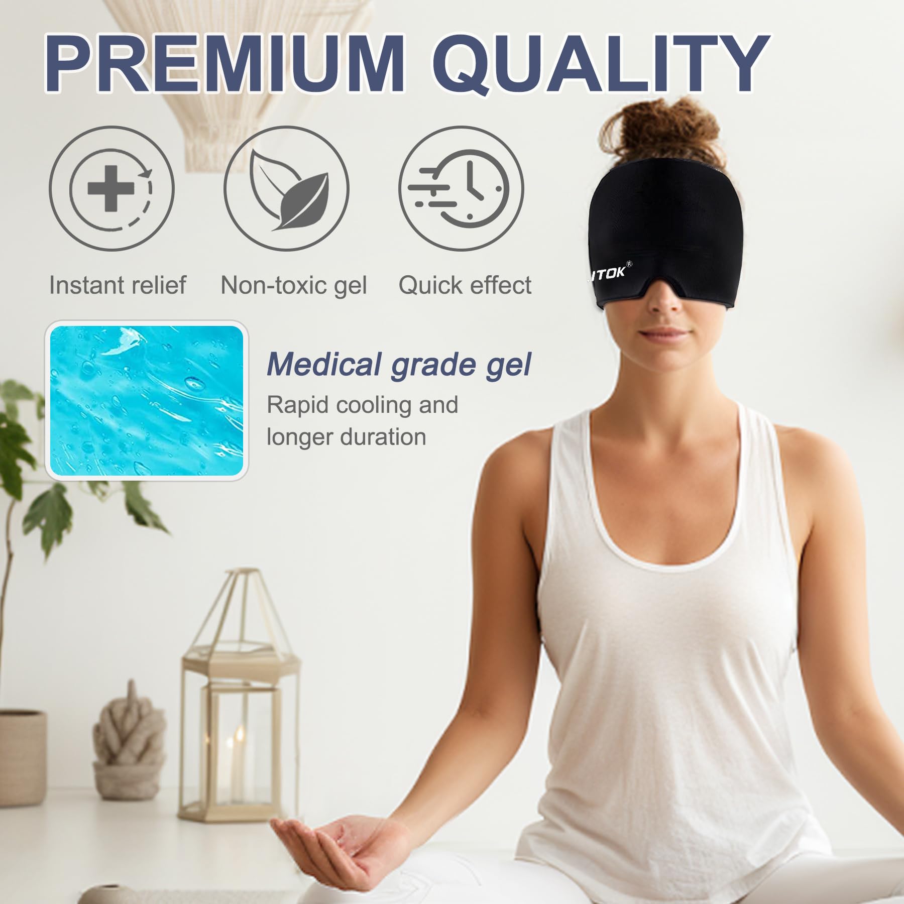 EXQUISLIFE masque yeux – bloque la lumière pour un sommeil amélioré.