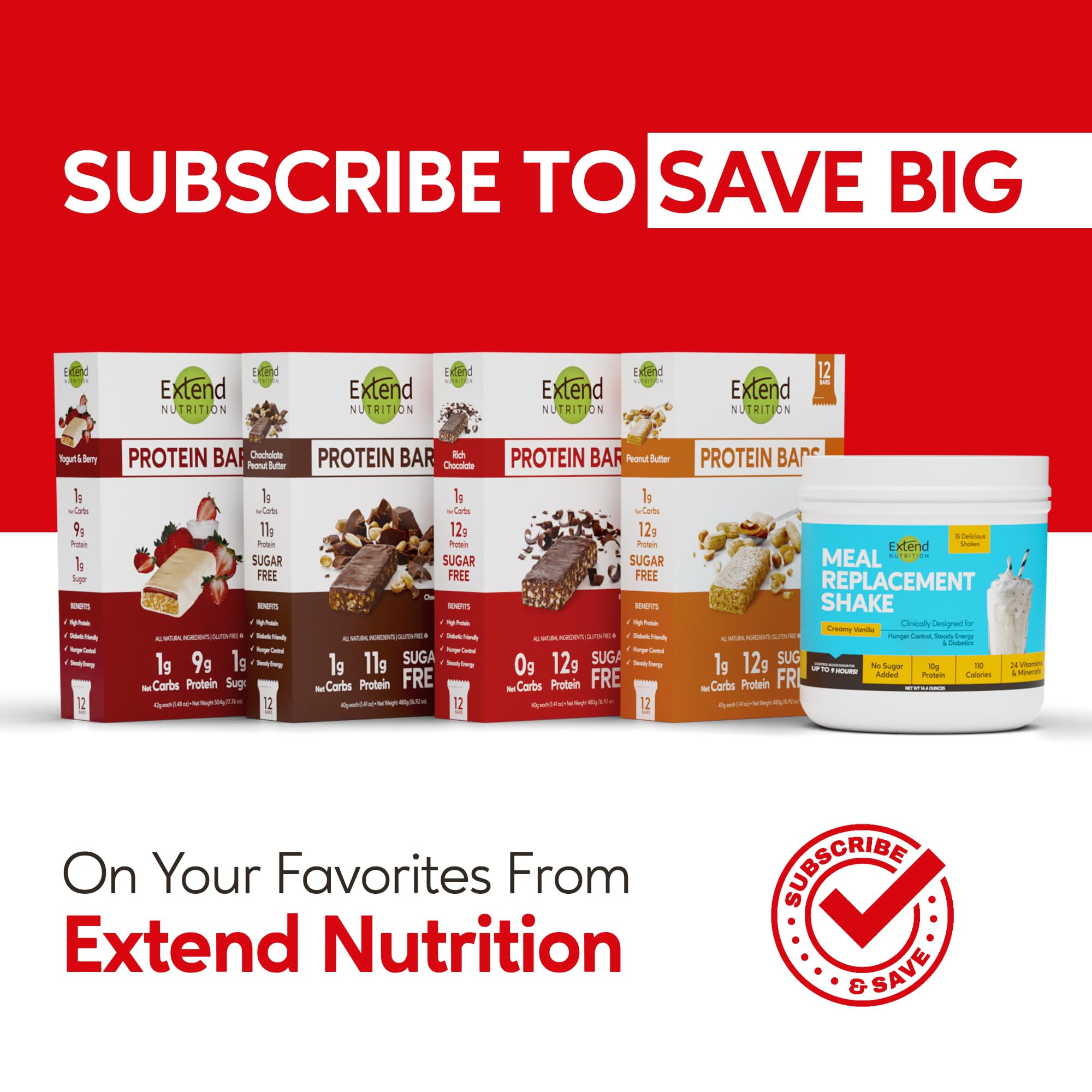 Extend Bar idéal pour régime intermittent, snack savoureux et pratique.