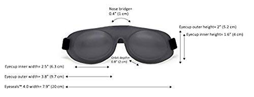 EyeEco Eyeseals 4.0 design confortable pour dormeurs sur le côté.