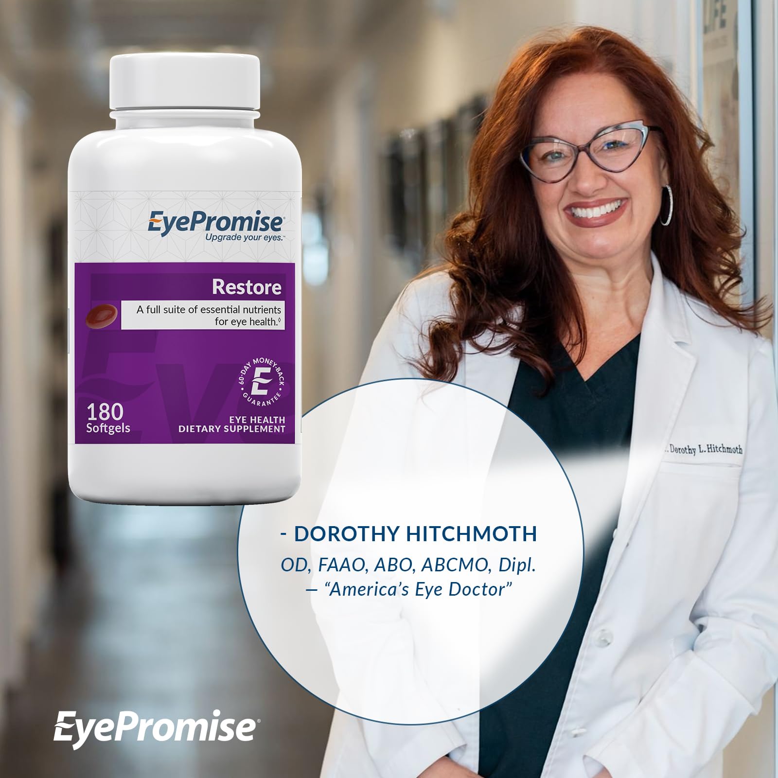 EyePromise Restore: omega-3 et acides gras soutiennent l'acuité visuelle