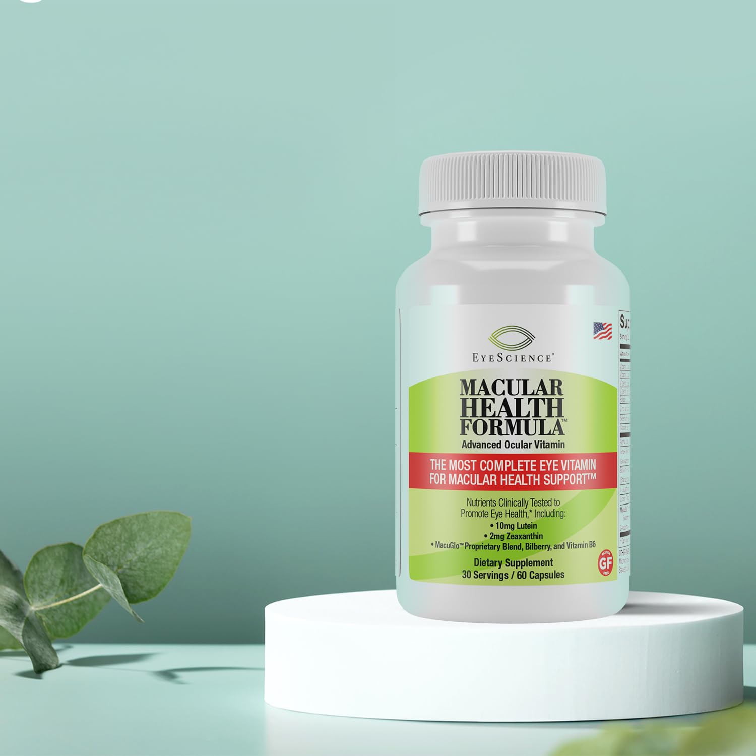 EyeScience – étiquette détaillant les nutriments essentiels.