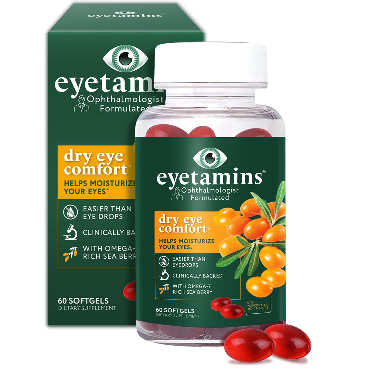 eyetamins Confort Yeux Sec – bouteille: soutien hydratation oculaire naturelle