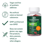 Formule vegan sans additifs synthétiques et sans allergènes.